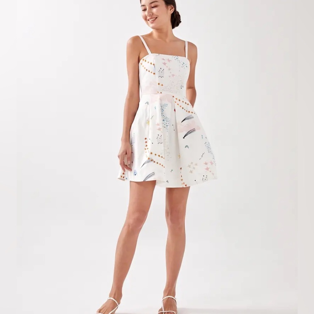 Love bonito abstract galaxy print dress